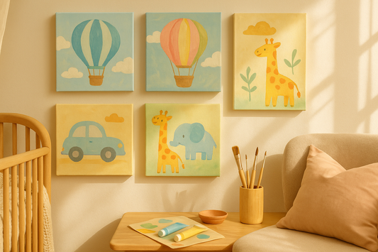 Handgemachte Leinwandbilder für Kinderzimmer – Unsere neue Serie ist da!