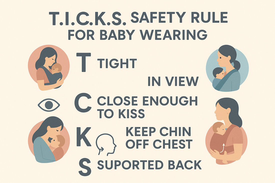 Sicherheit beim Babytragen: T.I.C.K.S.-Regel für sicheres Tragen von Babys