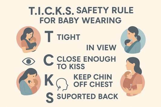 Sicherheit beim Babytragen: T.I.C.K.S.-Regel für sicheres Tragen von Babys