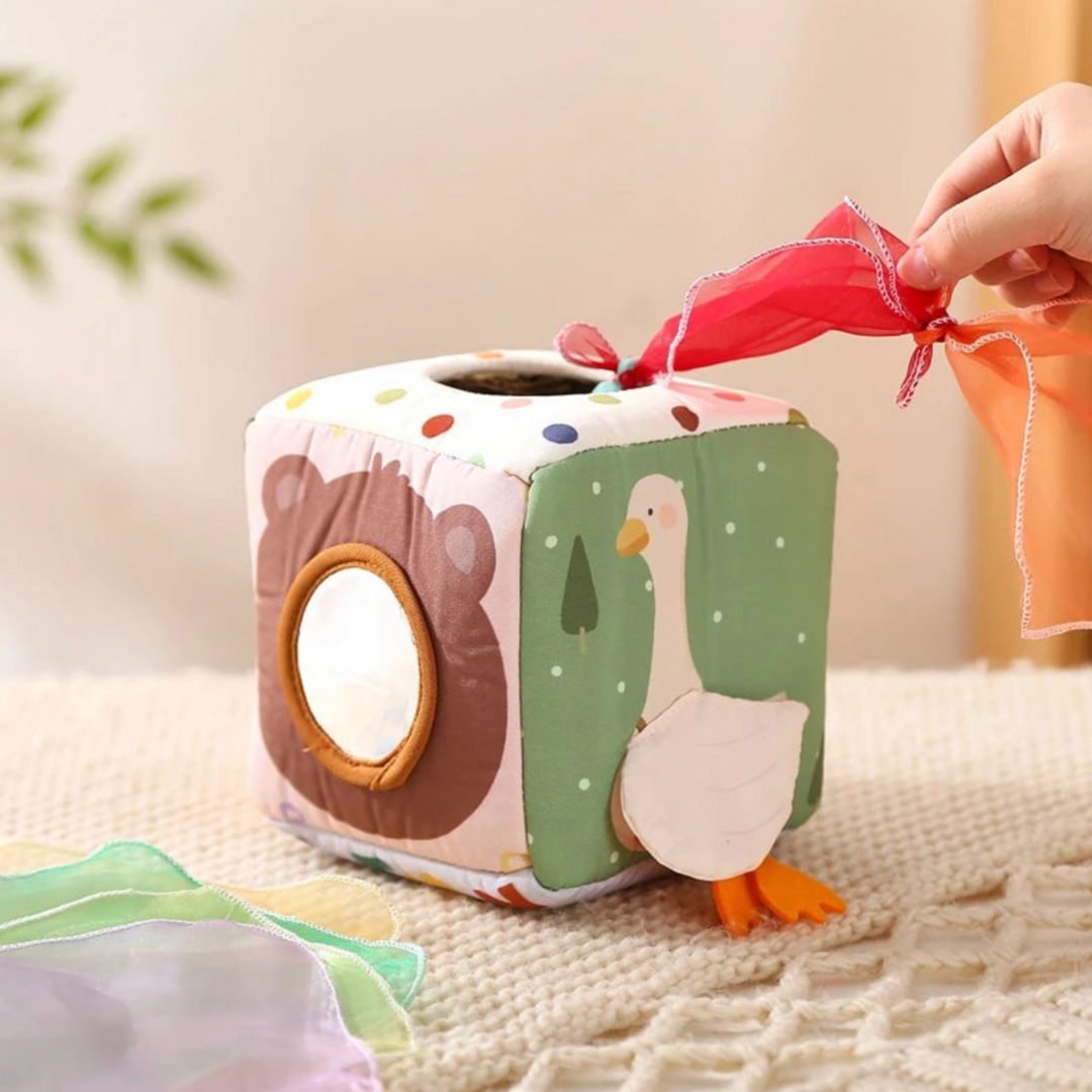 Baby Baumwoll Taschentuchbox Bunt