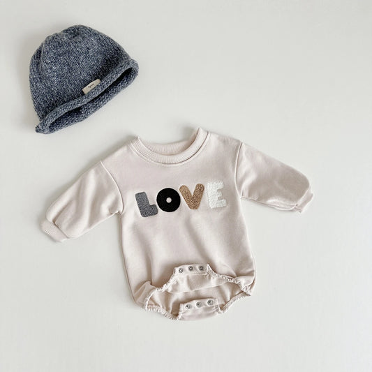Baby Strampler in beige