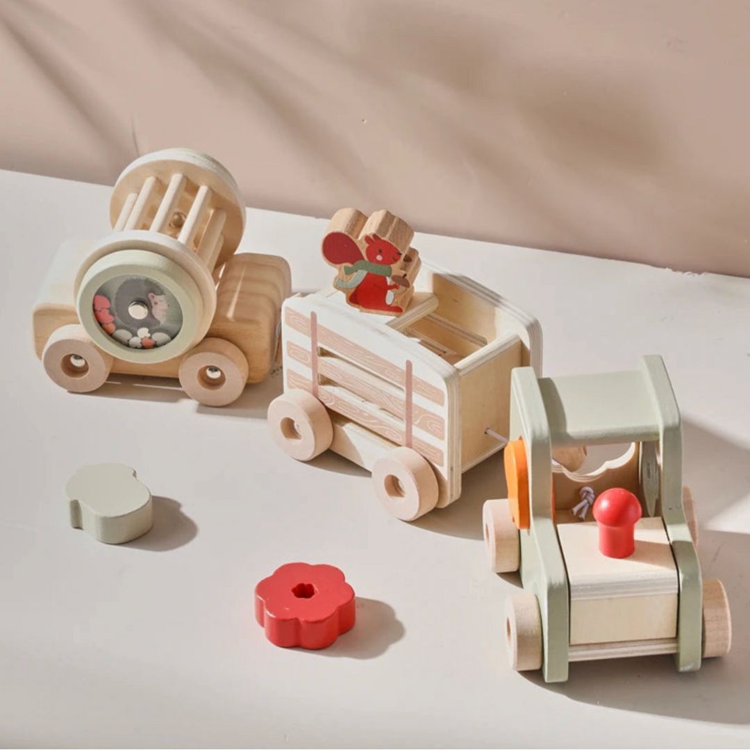 Holz Spielzug aus Montessori Spiele