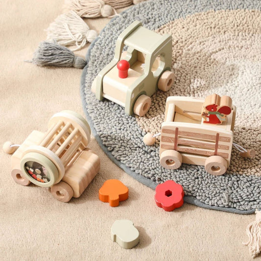 Holz Spielzug Einzelnteile