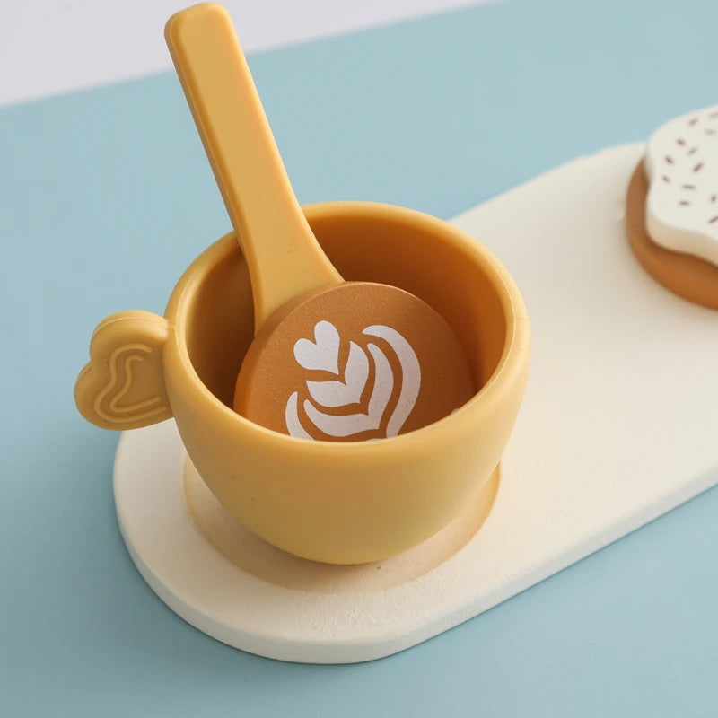 Holz Kaffeeset für Kinder Kaffetasse