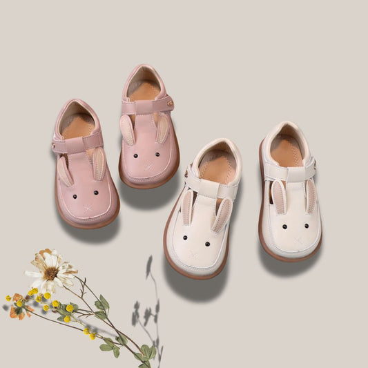 Kinder Ledersandalen in Rosa und Beige