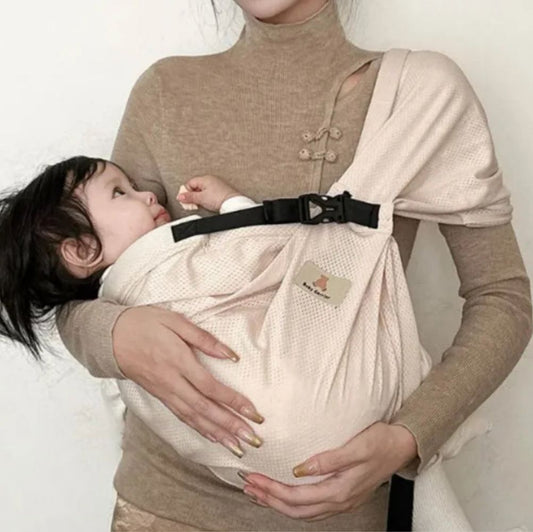 Kompakte Babytrage beige