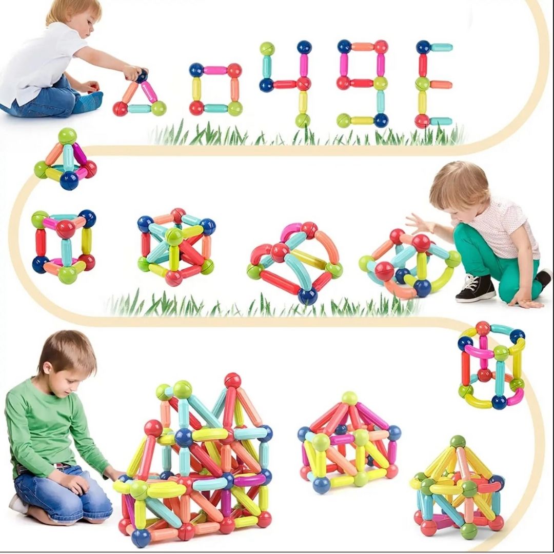 Magnetische Bausteine pädagogisches Spielzeug Feinmotorik