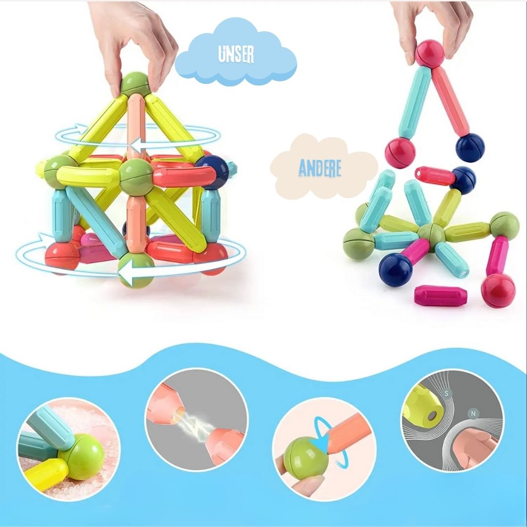 Magnetische Bausteine Lernspielzeug Hand-Auge-Koordination