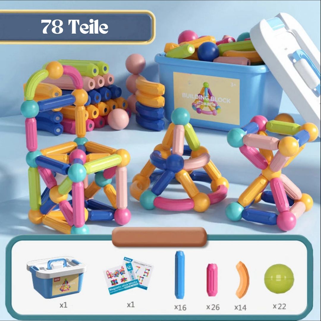 Magnetische Bausteine 78 Teile