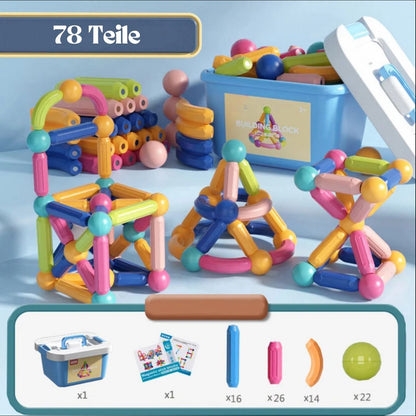 Magnetische Bausteine 78 Teile