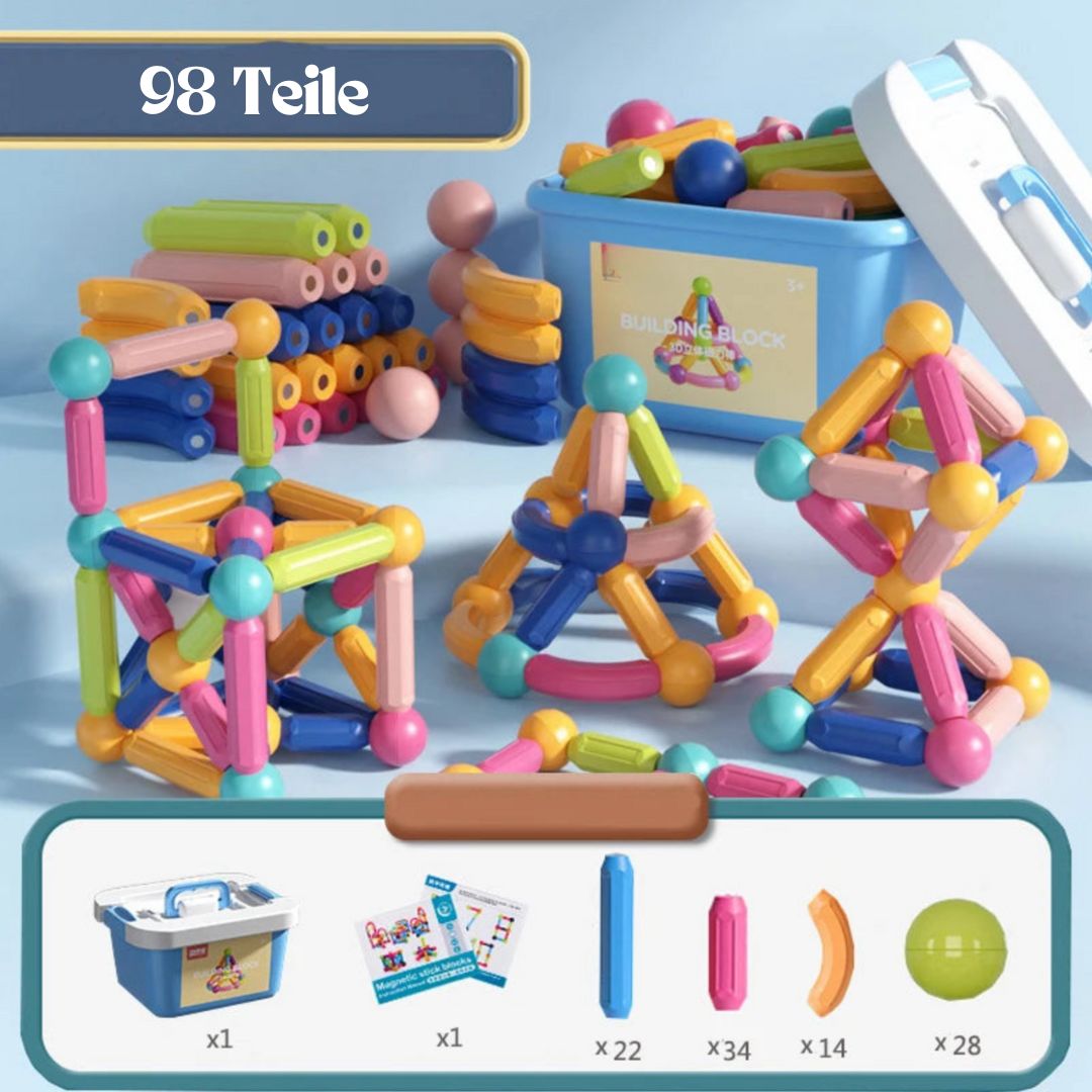 Magnetische Bausteine 98 Teile