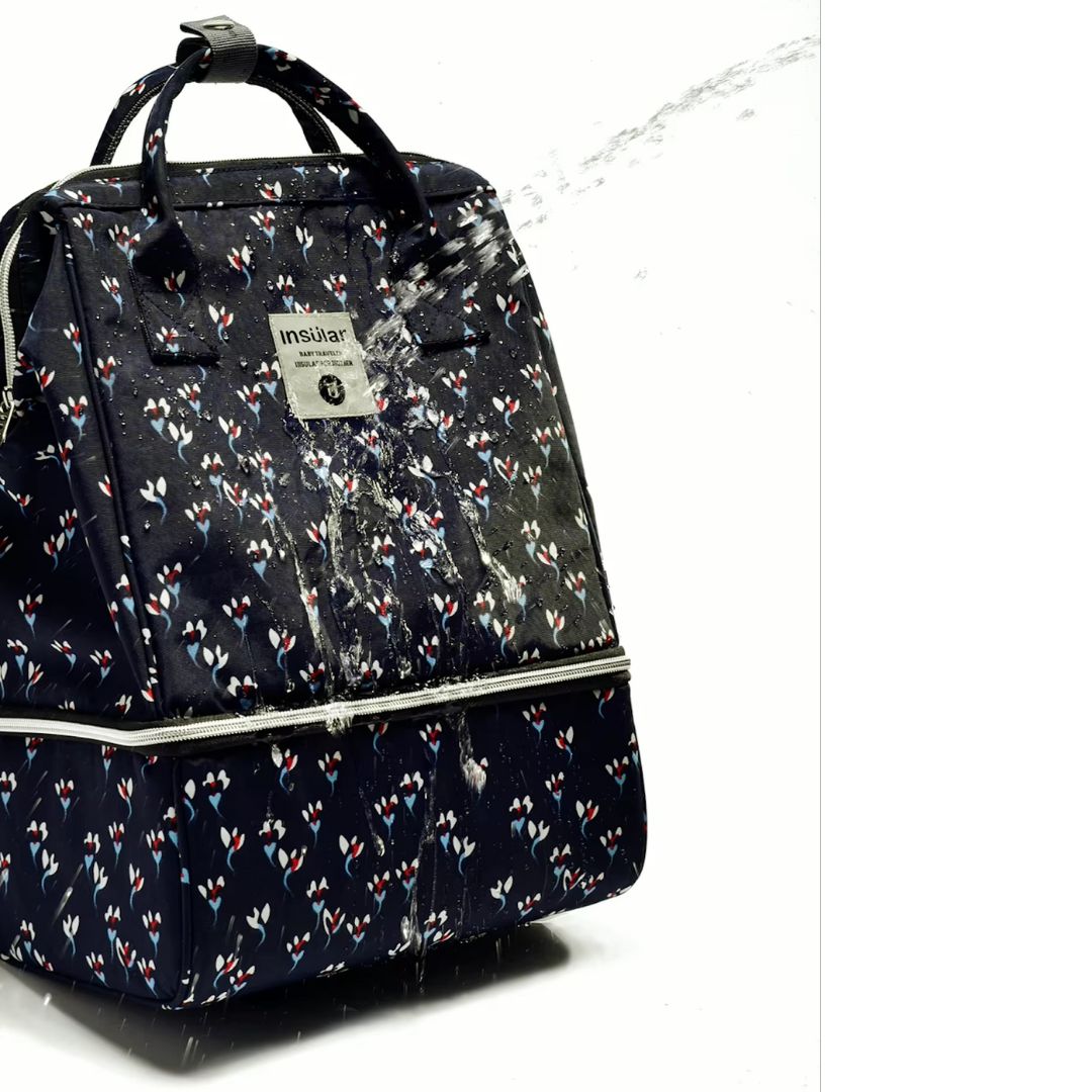 Mama Rucksack in Blumenmuster