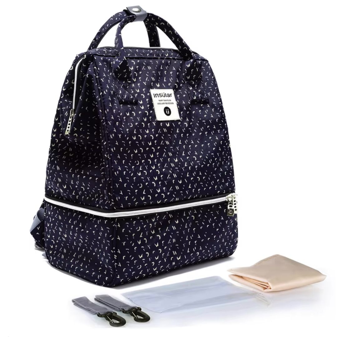 Mama Rucksack in blau