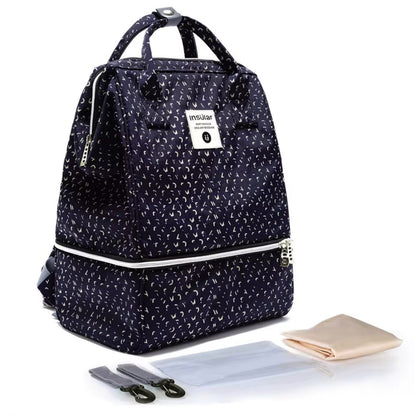 Mama Rucksack in blau