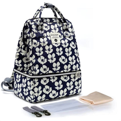 Mama Rucksack in blumenmuster hell
