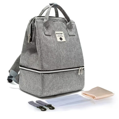 Mama Rucksack in grau