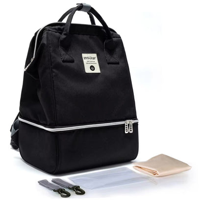 Mama Rucksack in schwarz 
