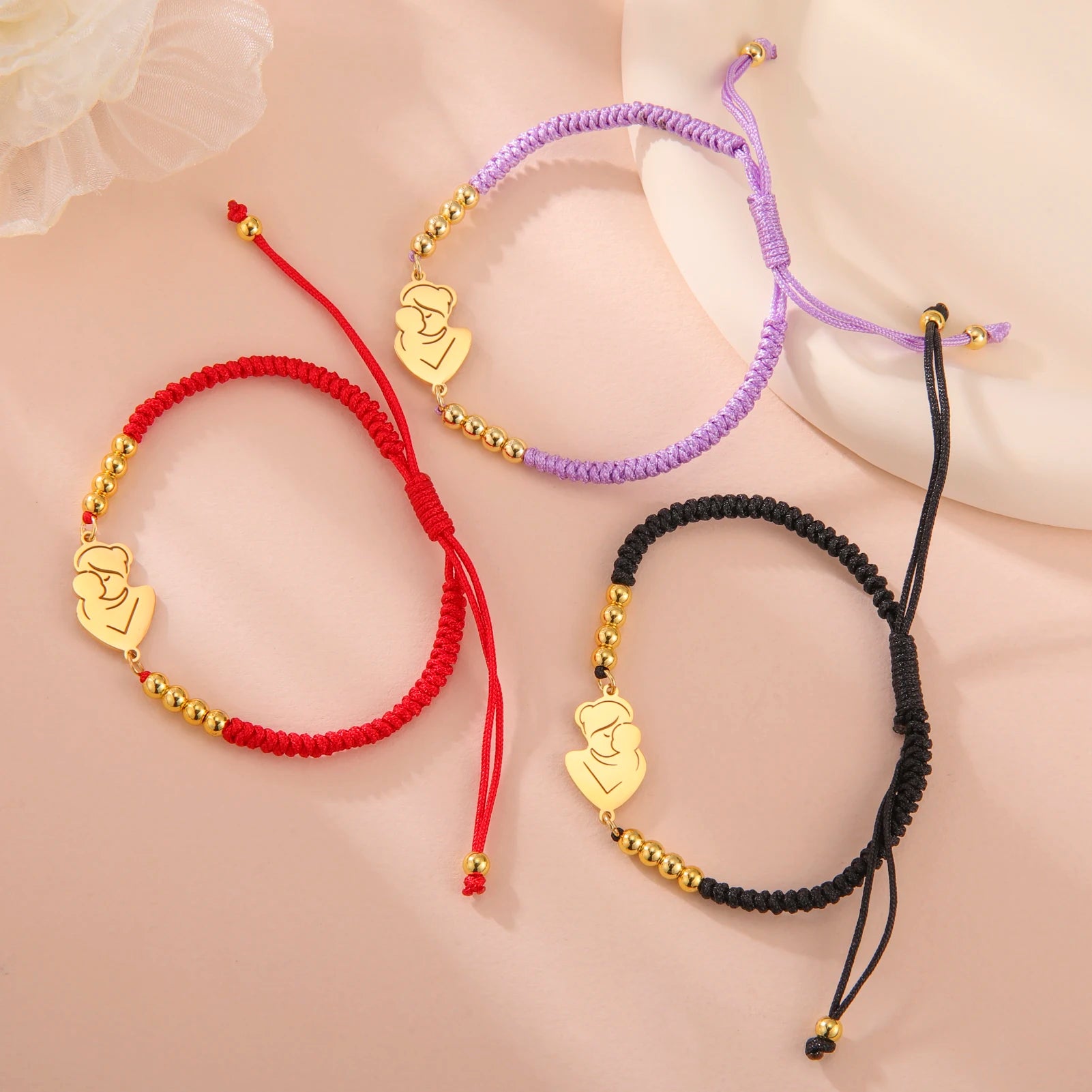 Mutter und Kind Armband Edelstahl Geschenk für Mütter