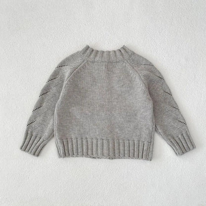 Strickjacke aus baumwolle