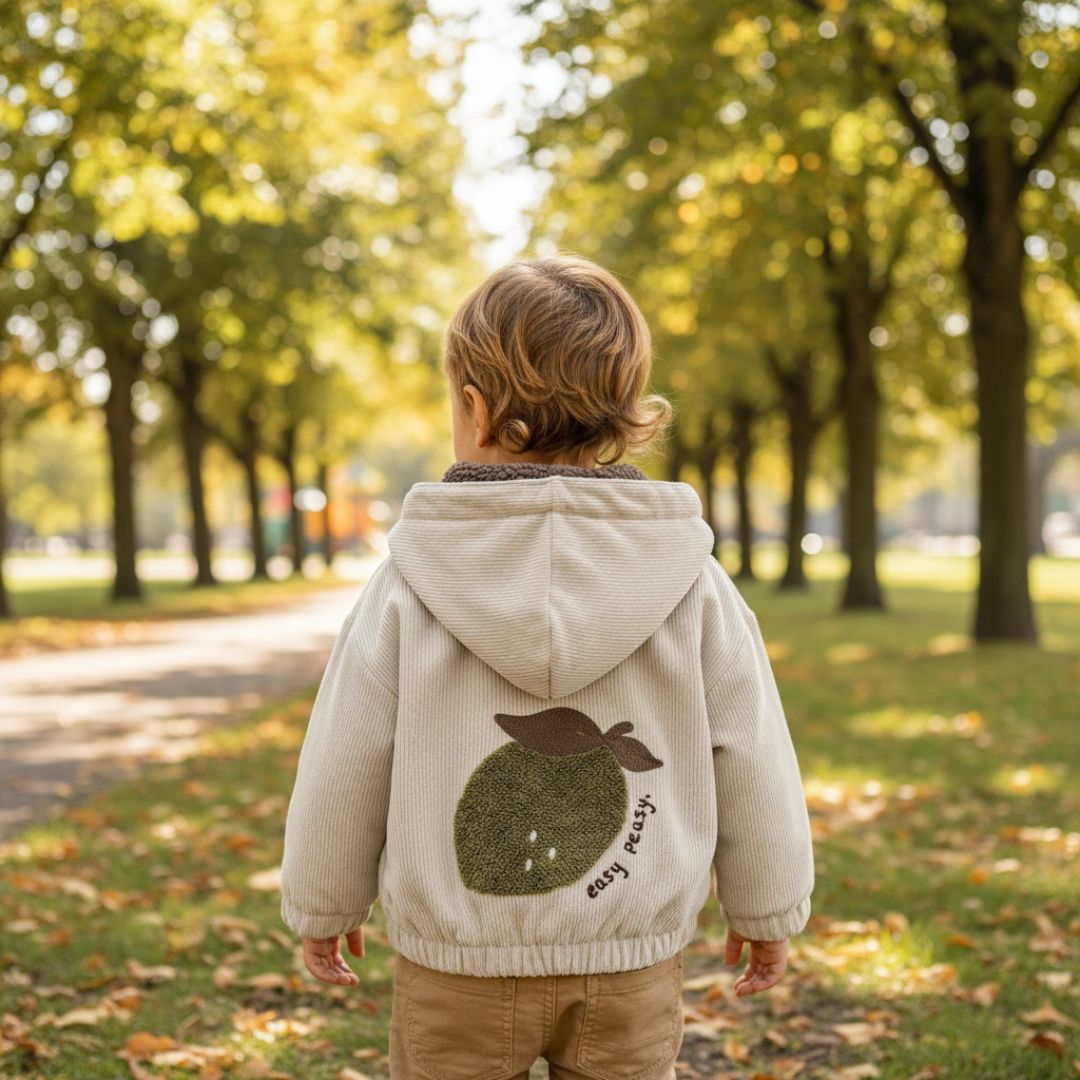 Kinderjacke mit easy Piezy Rückseite