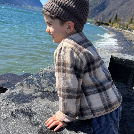 Übergangsjacke mit Teddyfell