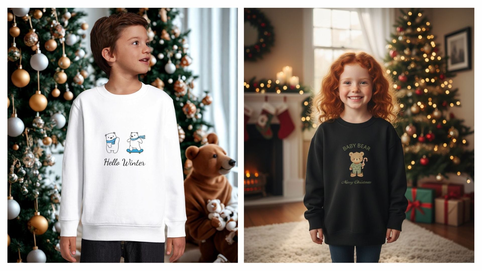 Weihnachts Sweatshirt für Kinder - Festliche Kinderkleidung Weihnachten gemütlich